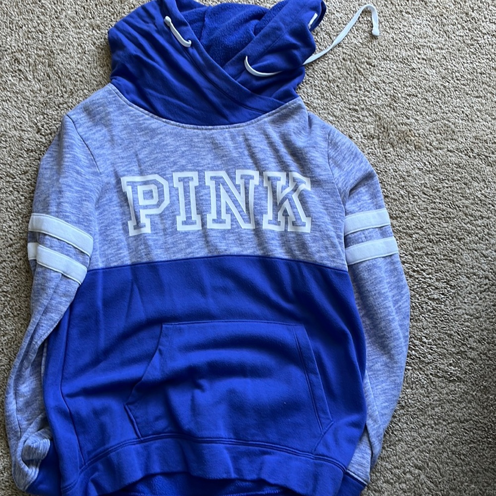 Pink Victorias Secret Women’s hoodie blue size S